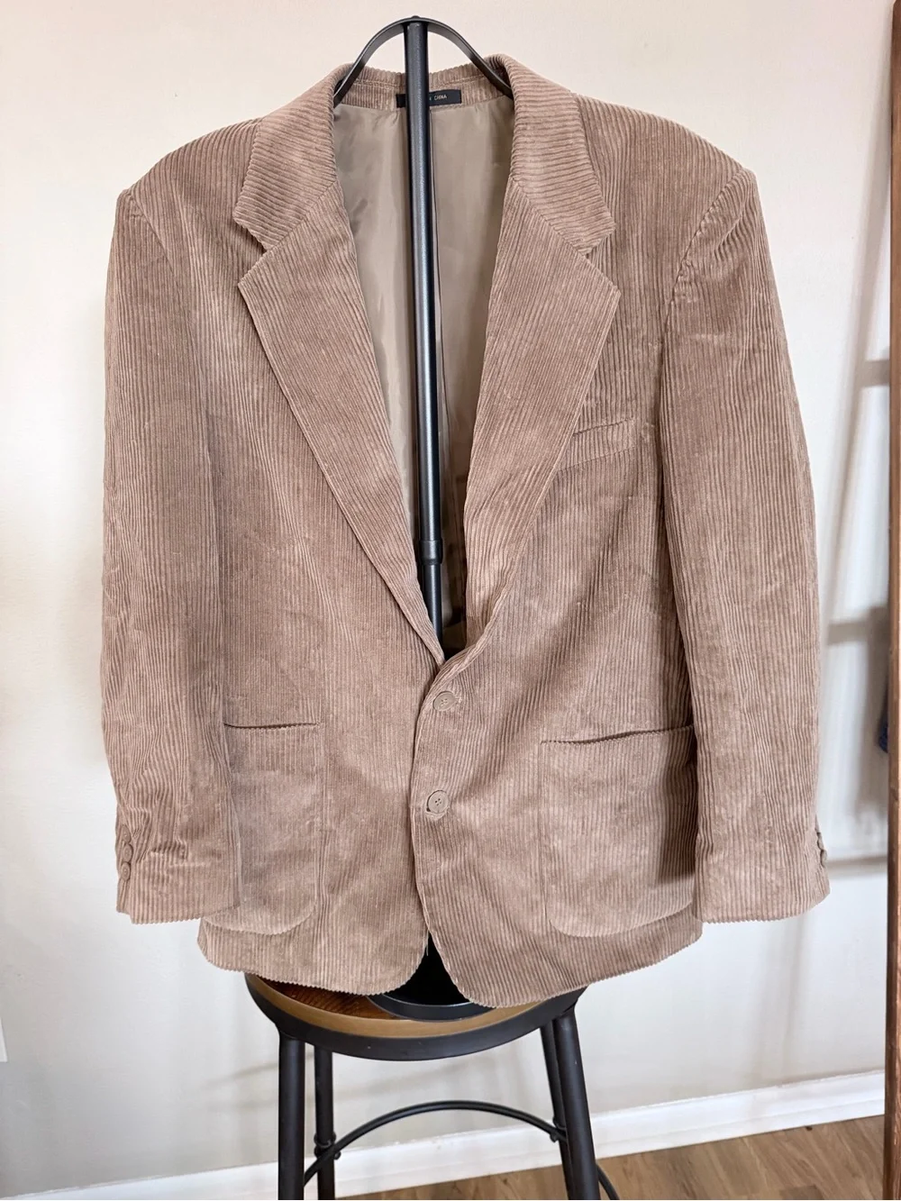 Members Only Corduroy Sport Coat in Taupe
